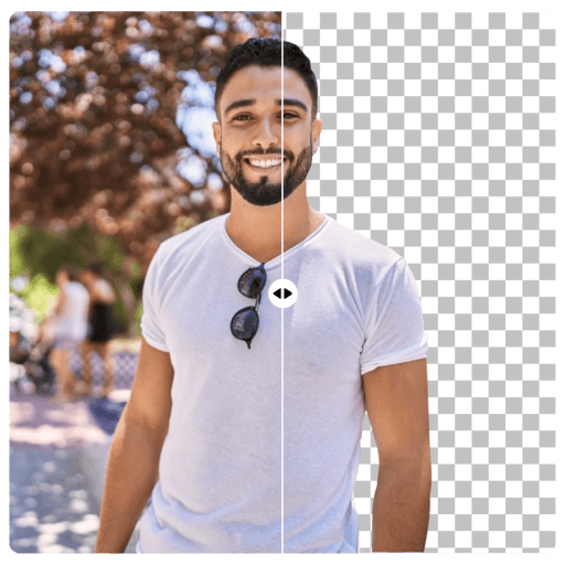 AI background removal example - product photo with clean transparent background